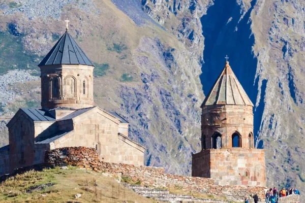 Off-road Thrills: Gergeti Trinity Church and Mount Kazbek Vistas