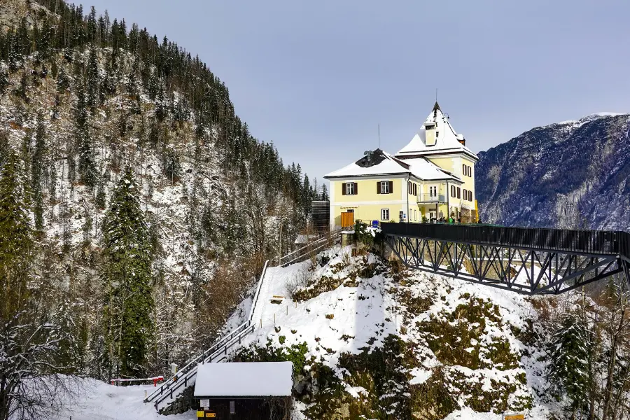 Snowy mountain during winter in Austria