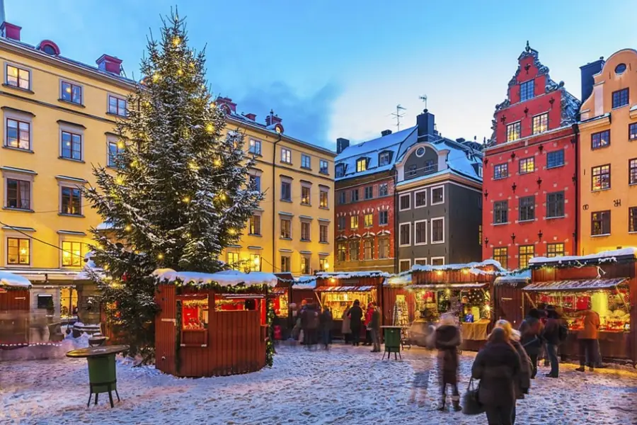 View of Sweden in winter